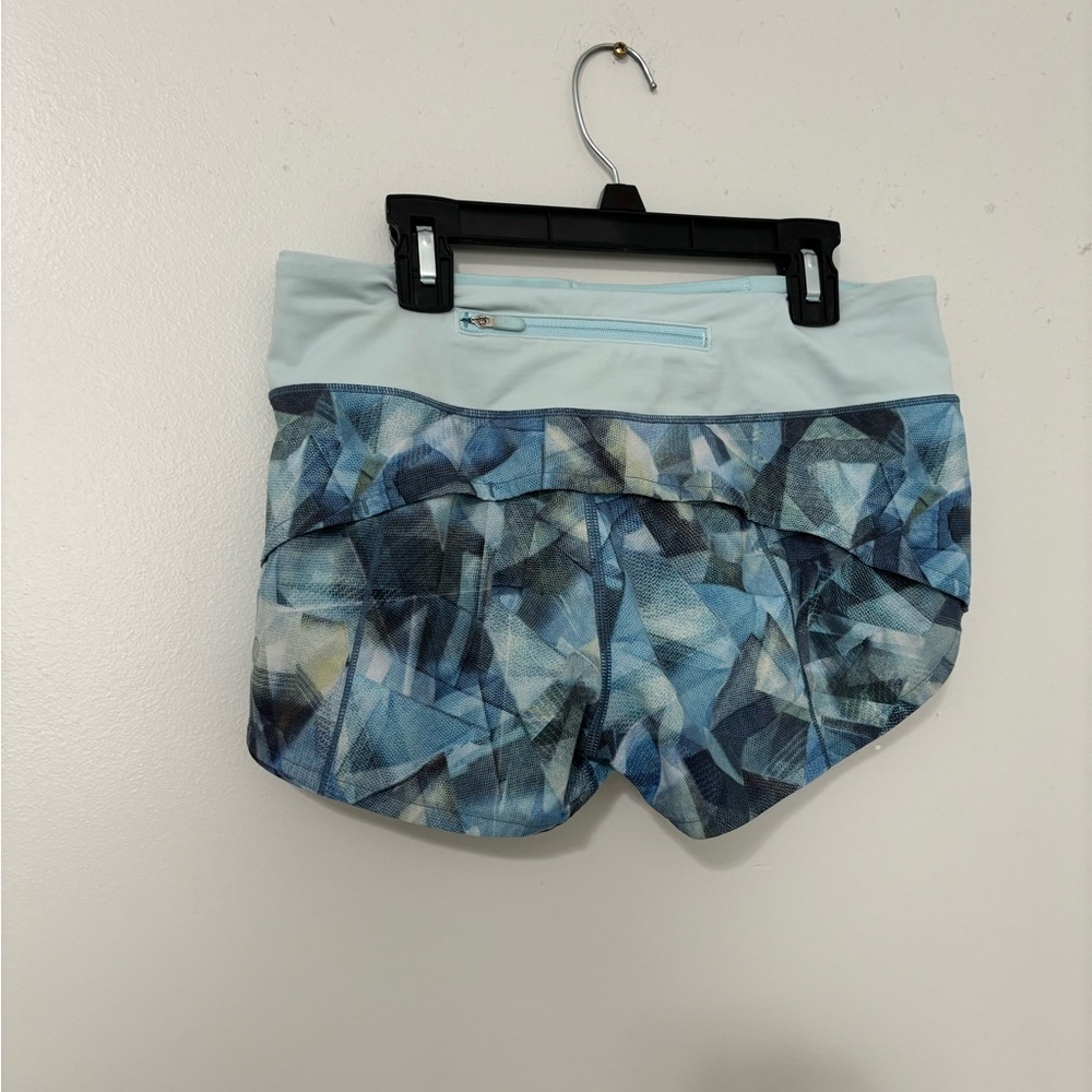 Luluemon blue speed up shorts!!! Size 4 - barely worn